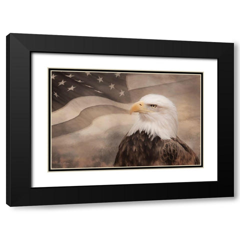 US Symbols Black Modern Wood Framed Art Print with Double Matting by Deiter, Lori