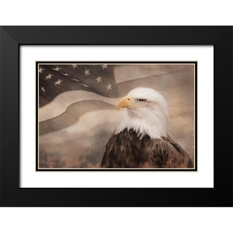 US Symbols Black Modern Wood Framed Art Print with Double Matting by Deiter, Lori