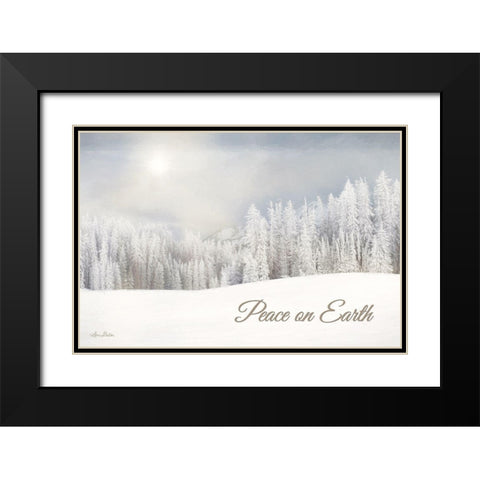 Lava Mountain Snow Storm    Black Modern Wood Framed Art Print with Double Matting by Deiter, Lori