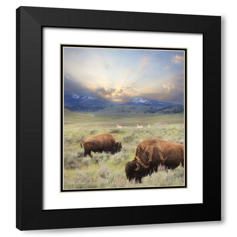 Great American West        Black Modern Wood Framed Art Print with Double Matting by Deiter, Lori
