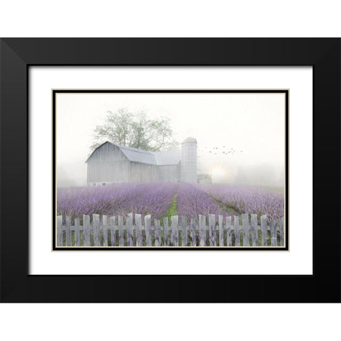 Summer Blessings Black Modern Wood Framed Art Print with Double Matting by Deiter, Lori