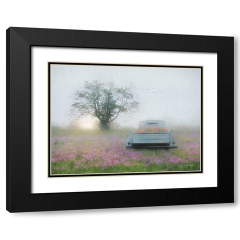 Summer Wildflowers Black Modern Wood Framed Art Print with Double Matting by Deiter, Lori