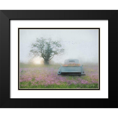 Summer Wildflowers Black Modern Wood Framed Art Print with Double Matting by Deiter, Lori