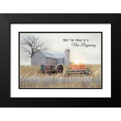 New Beginning Black Modern Wood Framed Art Print with Double Matting by Deiter, Lori