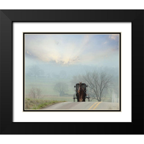 Beyond the Horizon Black Modern Wood Framed Art Print with Double Matting by Deiter, Lori