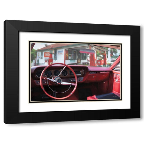 Pontiac GTO Pitstop Black Modern Wood Framed Art Print with Double Matting by Deiter, Lori