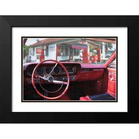 Pontiac GTO Pitstop Black Modern Wood Framed Art Print with Double Matting by Deiter, Lori