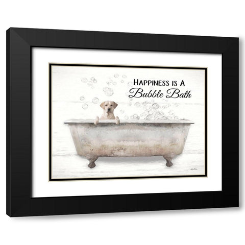 Bubble Bath Black Modern Wood Framed Art Print with Double Matting by Deiter, Lori