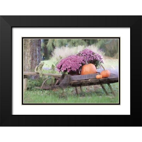 Fall Display Black Modern Wood Framed Art Print with Double Matting by Deiter, Lori