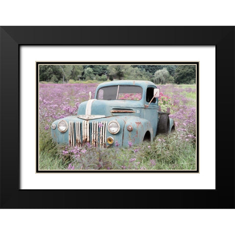 Truckload of Happiness Black Modern Wood Framed Art Print with Double Matting by Deiter, Lori