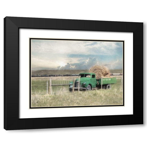 Hay for Sale Black Modern Wood Framed Art Print with Double Matting by Deiter, Lori