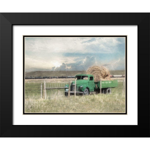 Hay for Sale Black Modern Wood Framed Art Print with Double Matting by Deiter, Lori
