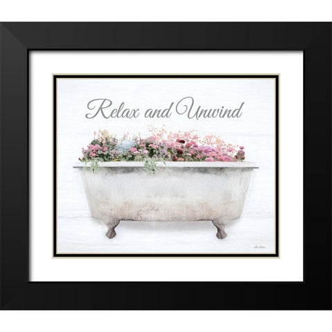 Relax and Unwind Black Modern Wood Framed Art Print with Double Matting by Deiter, Lori