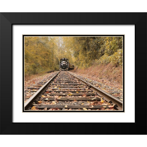 Great Smoky Mountains Railroad Black Modern Wood Framed Art Print with Double Matting by Deiter, Lori