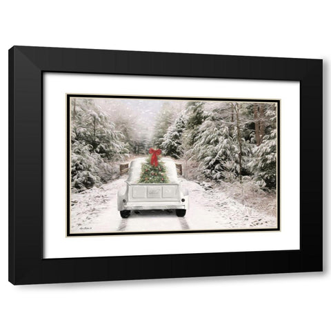 Picking Up the Tree Black Modern Wood Framed Art Print with Double Matting by Deiter, Lori
