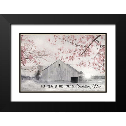 Something New Black Modern Wood Framed Art Print with Double Matting by Deiter, Lori