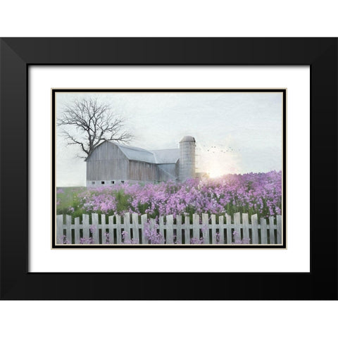 Spring Blessings Black Modern Wood Framed Art Print with Double Matting by Deiter, Lori