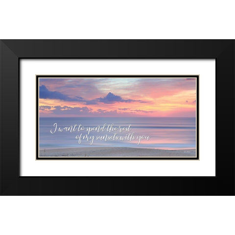Rest of My Sunsets II Black Modern Wood Framed Art Print with Double Matting by Deiter, Lori