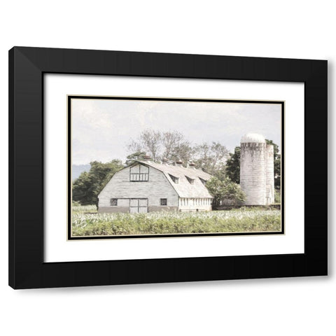 New Jersey Farm       Black Modern Wood Framed Art Print with Double Matting by Deiter, Lori