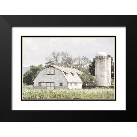 New Jersey Farm       Black Modern Wood Framed Art Print with Double Matting by Deiter, Lori