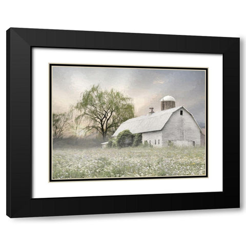 Willow Farm Black Modern Wood Framed Art Print with Double Matting by Deiter, Lori