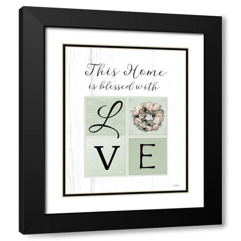 Blessed With Love Black Modern Wood Framed Art Print with Double Matting by Deiter, Lori