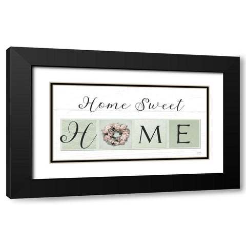 Home Sweet Home  Black Modern Wood Framed Art Print with Double Matting by Deiter, Lori