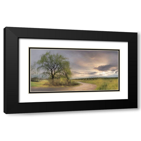 Willow Lane Black Modern Wood Framed Art Print with Double Matting by Deiter, Lori