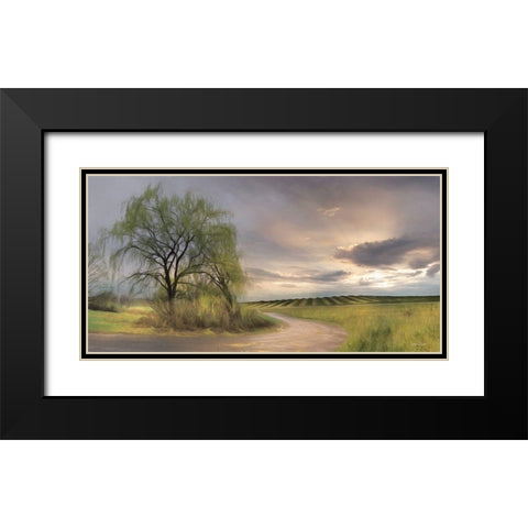 Willow Lane Black Modern Wood Framed Art Print with Double Matting by Deiter, Lori