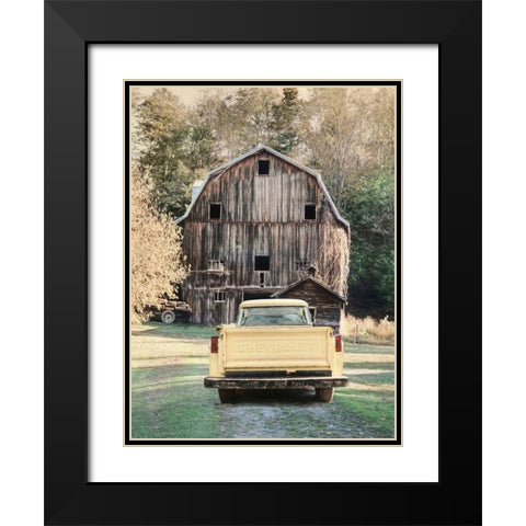 Yellow Chevy Black Modern Wood Framed Art Print with Double Matting by Deiter, Lori
