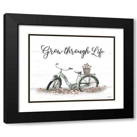 Grow Through Life  Black Modern Wood Framed Art Print with Double Matting by Deiter, Lori
