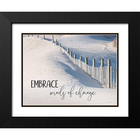 Embrace Winds of Change Black Modern Wood Framed Art Print with Double Matting by Deiter, Lori