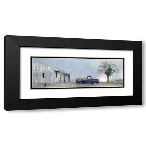Jonestown Barn Black Modern Wood Framed Art Print with Double Matting by Deiter, Lori