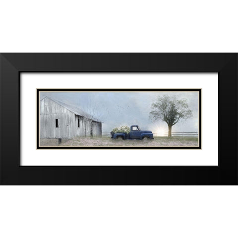 Jonestown Barn Black Modern Wood Framed Art Print with Double Matting by Deiter, Lori