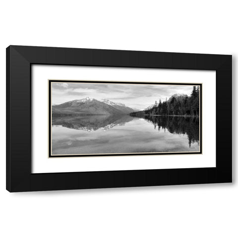 Lake McDonald   Black Modern Wood Framed Art Print with Double Matting by Deiter, Lori