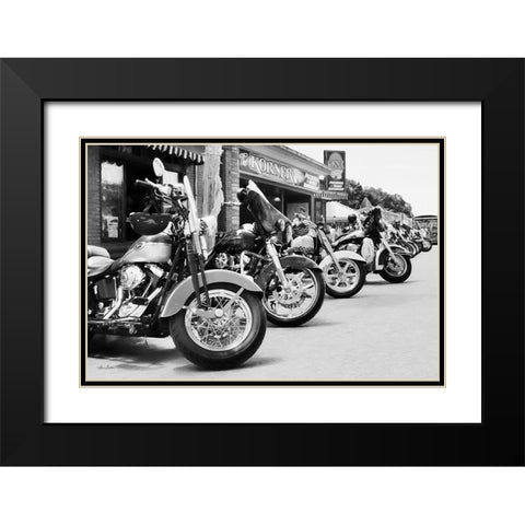 Bike Week   Black Modern Wood Framed Art Print with Double Matting by Deiter, Lori