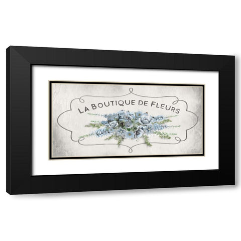 La Boutique Blue  Black Modern Wood Framed Art Print with Double Matting by Deiter, Lori
