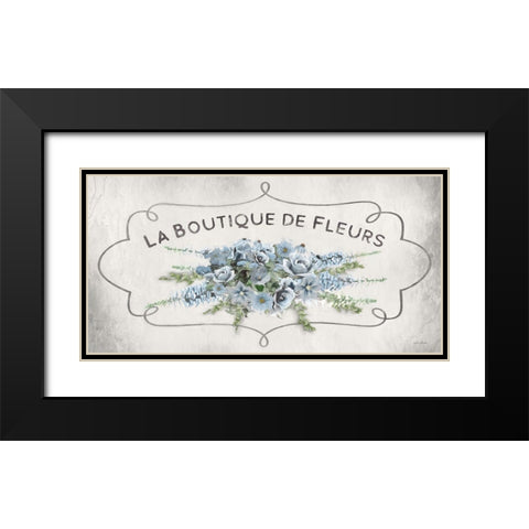 La Boutique Blue  Black Modern Wood Framed Art Print with Double Matting by Deiter, Lori