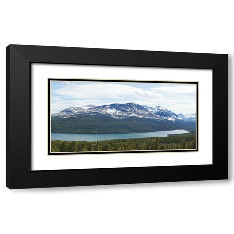 Medicine Lake Black Modern Wood Framed Art Print with Double Matting by Deiter, Lori
