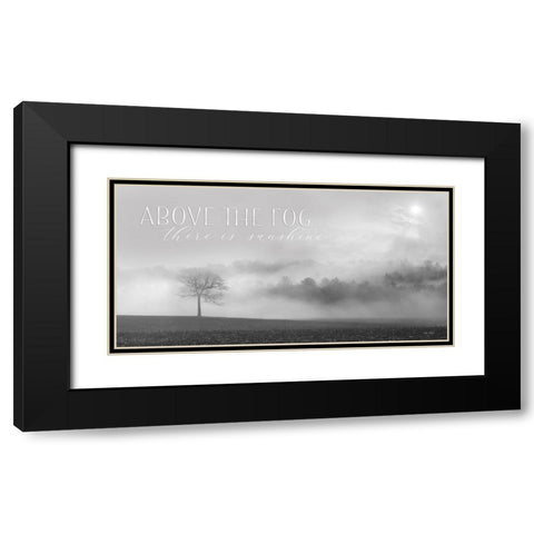 Above the Fog Black Modern Wood Framed Art Print with Double Matting by Deiter, Lori