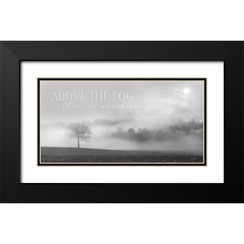 Above the Fog Black Modern Wood Framed Art Print with Double Matting by Deiter, Lori