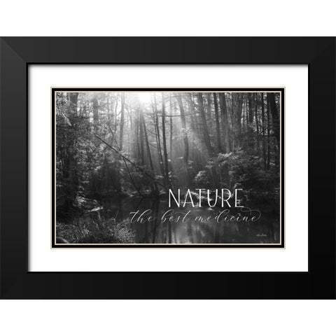 Nature - The Best Medicine Black Modern Wood Framed Art Print with Double Matting by Deiter, Lori