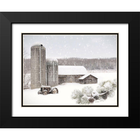 Pine View Farm Black Modern Wood Framed Art Print with Double Matting by Deiter, Lori