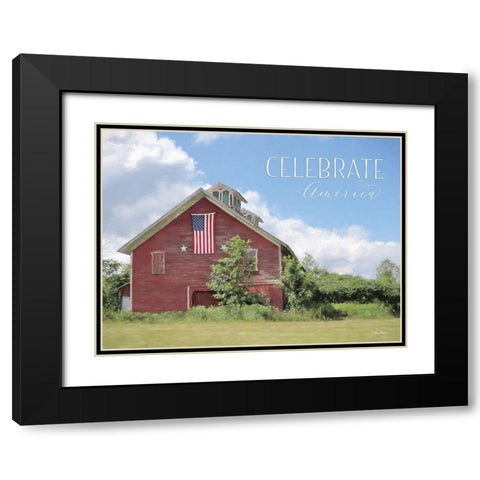 Celebrate America Black Modern Wood Framed Art Print with Double Matting by Deiter, Lori