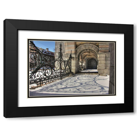 Shadow Dancing   Black Modern Wood Framed Art Print with Double Matting by Deiter, Lori