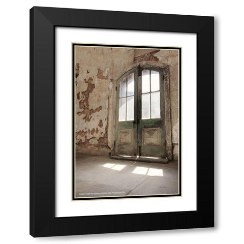 Window Shine    Black Modern Wood Framed Art Print with Double Matting by Deiter, Lori