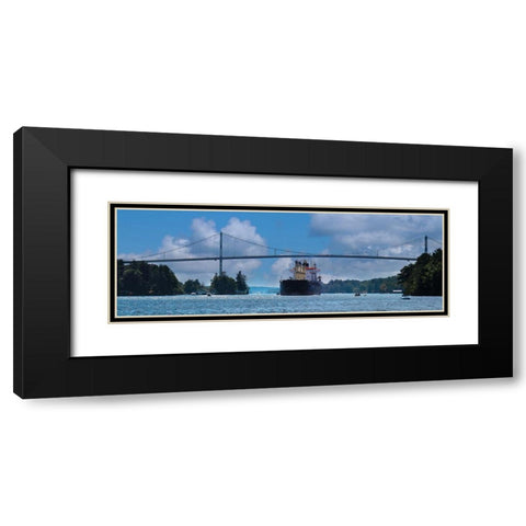 Rolling on the River Black Modern Wood Framed Art Print with Double Matting by Deiter, Lori