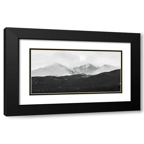 Estes Park Mountains   Black Modern Wood Framed Art Print with Double Matting by Deiter, Lori