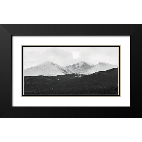 Estes Park Mountains   Black Modern Wood Framed Art Print with Double Matting by Deiter, Lori