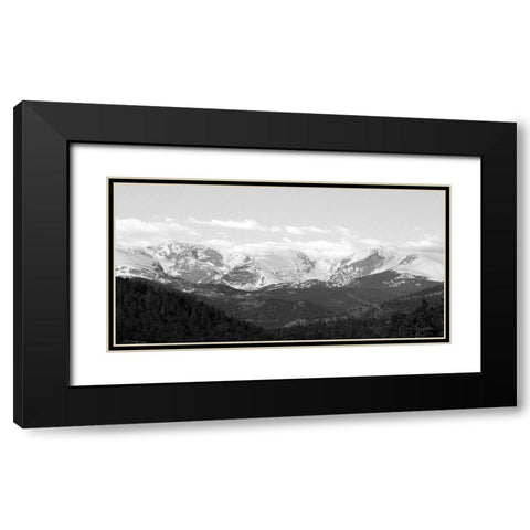 Estes Park Peaks   Black Modern Wood Framed Art Print with Double Matting by Deiter, Lori